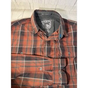 KUHL Mens Plaid Long Sleeve Button Up   Mediun